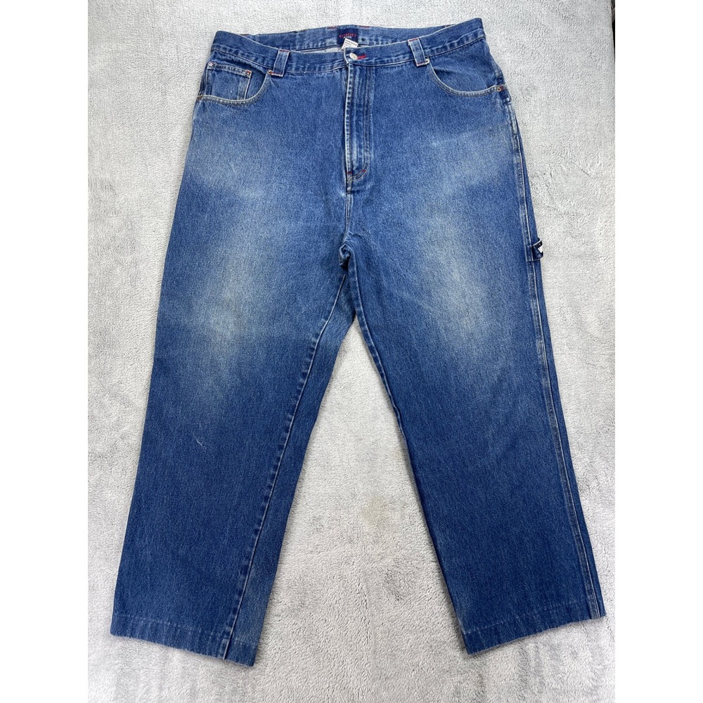 Vintage Tommy Hilfiger Jeans Men Size 42 Blue Carpenter Denim Pants Straight Leg